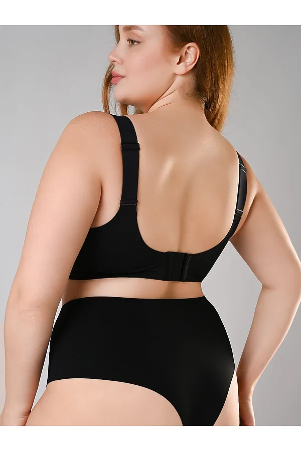 Бюстгальтер INDEFINI, черный - фото 2