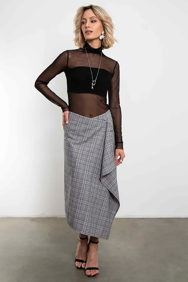 Юбка Мелодия формы KOSMOS, серый - фото 2