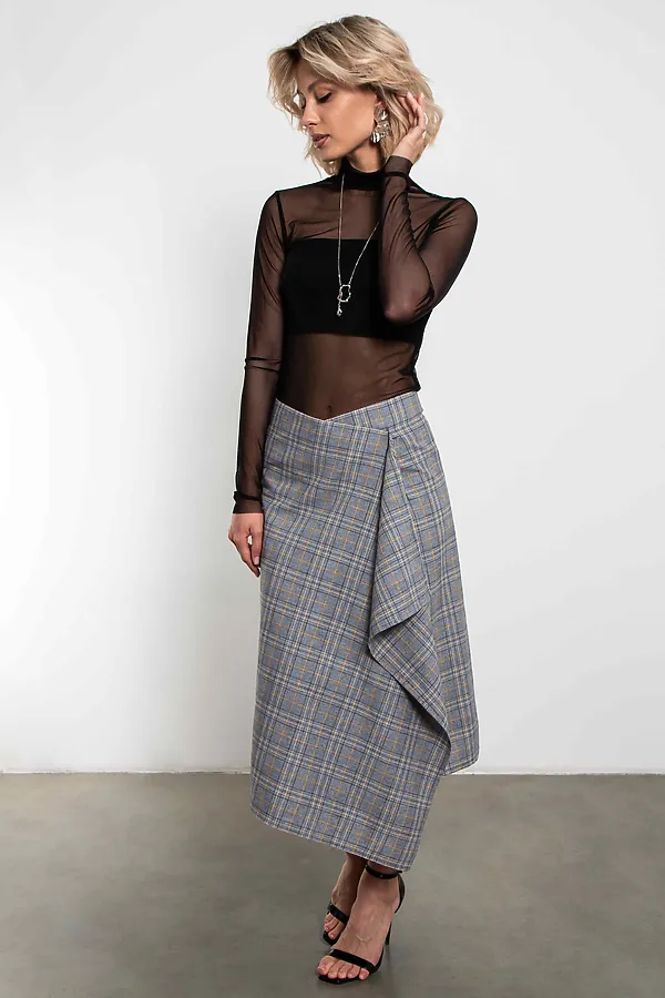 Юбка Мелодия формы KOSMOS, серый - фото 2