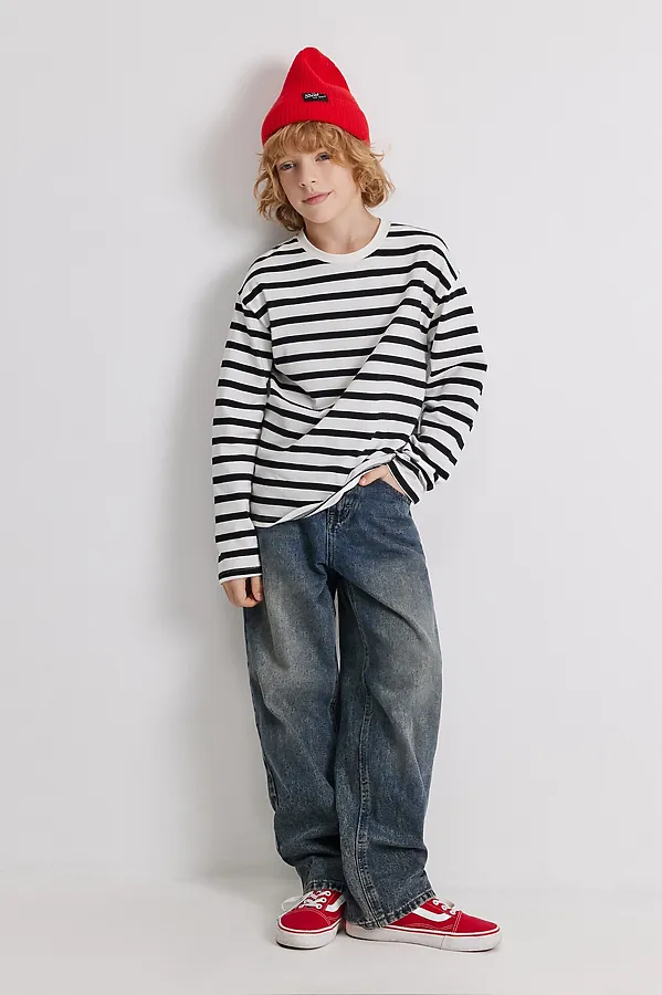 Лонгслив ACOOLA, черно-белый - фото 2