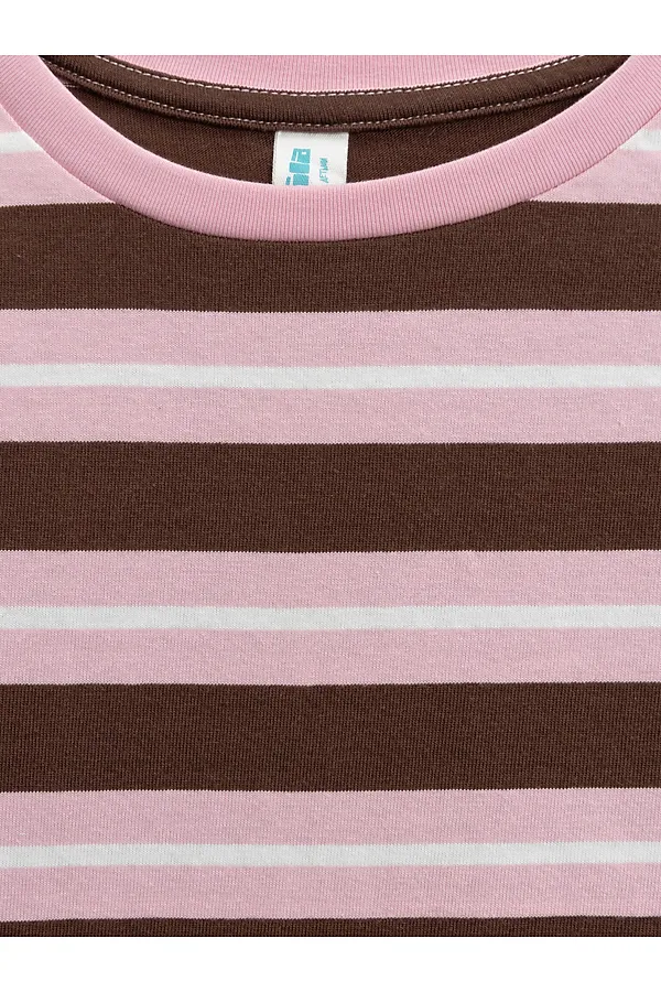 Футболка ACOOLA, бордовая полоска - фото 2