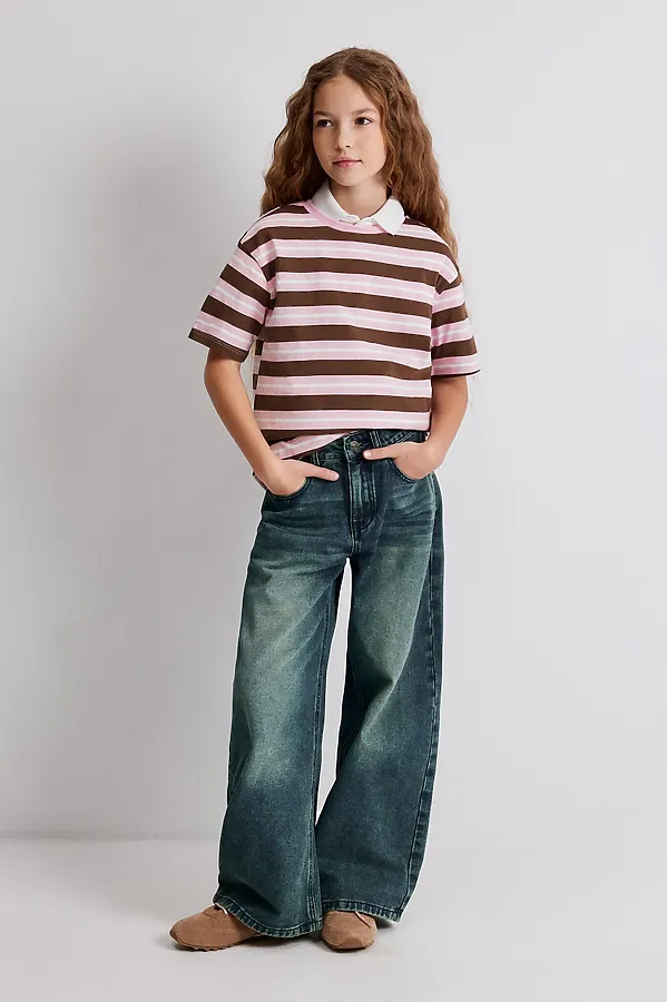 Футболка ACOOLA, бордовая полоска - фото 2