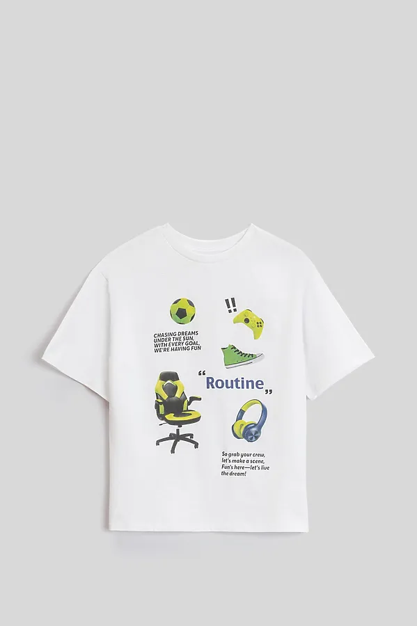 Футболка ACOOLA, белый, салатовый - фото 2