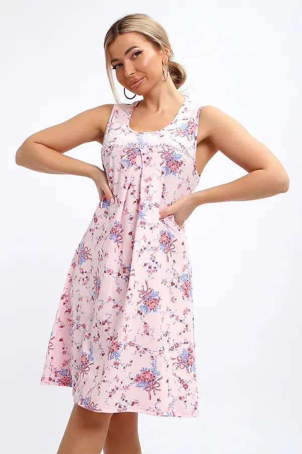 Сорочка 30148 НАТАЛИ, розовый - фото 2