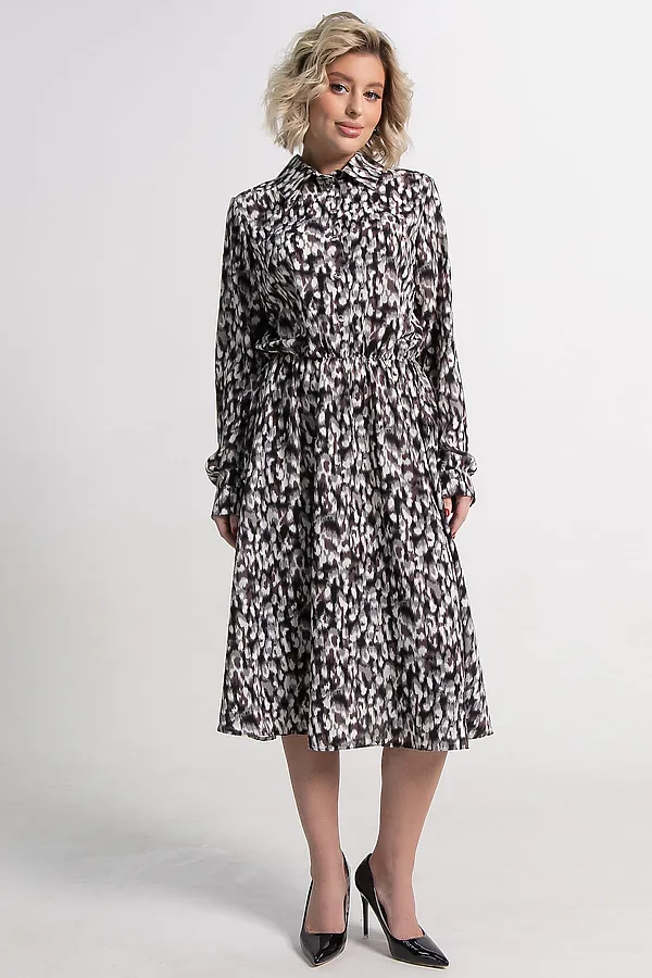 Платье Морена LADY TAIGA, серо-белое - фото 2