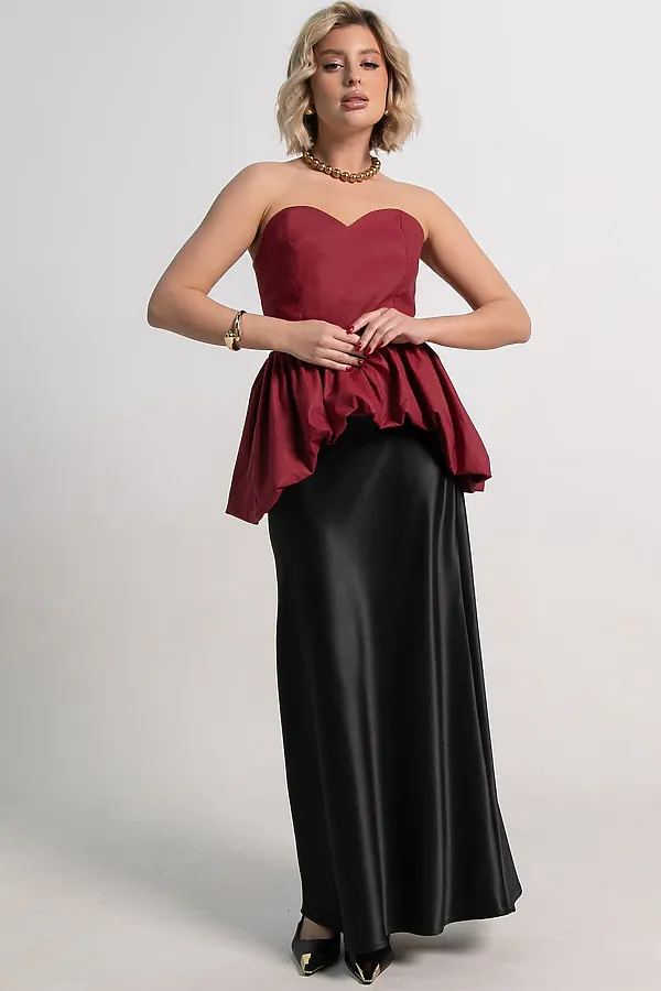 Корсет Эпатаж LADY TAIGA, вишневый - фото 2