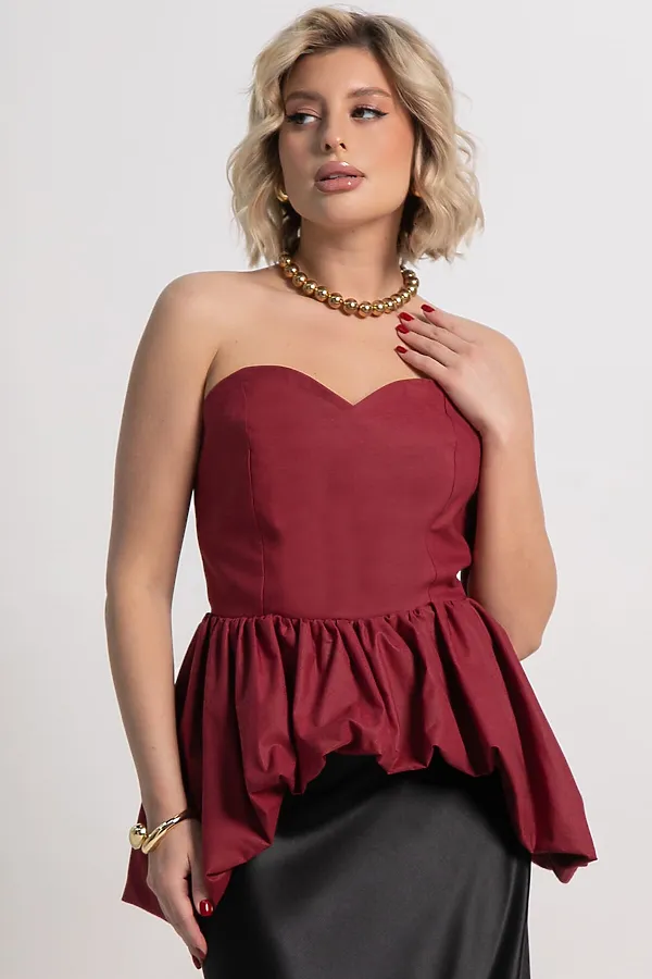 Корсет Эпатаж LADY TAIGA, вишневый - фото 2