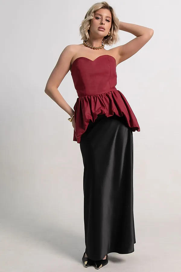 Корсет Эпатаж LADY TAIGA, вишневый - фото 2