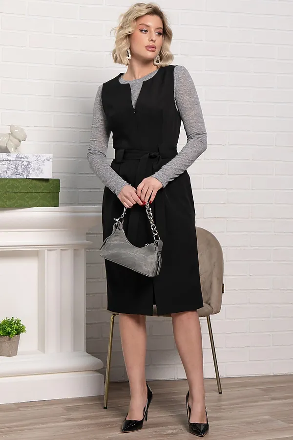 Платье Анфиса LADY TAIGA, черное - фото 2