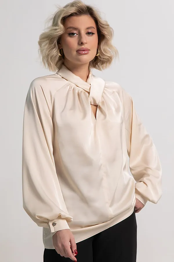 Блуза Элеонора LADY TAIGA, жемчуг - фото 2