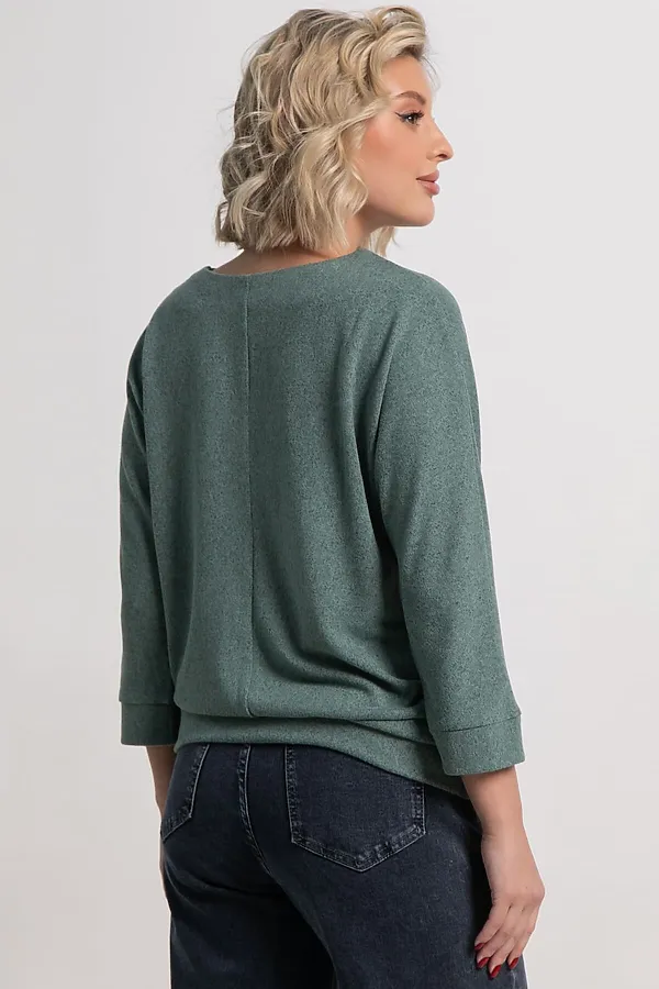 Джемпер трикотажный Претти LADY TAIGA, зеленый - фото 2