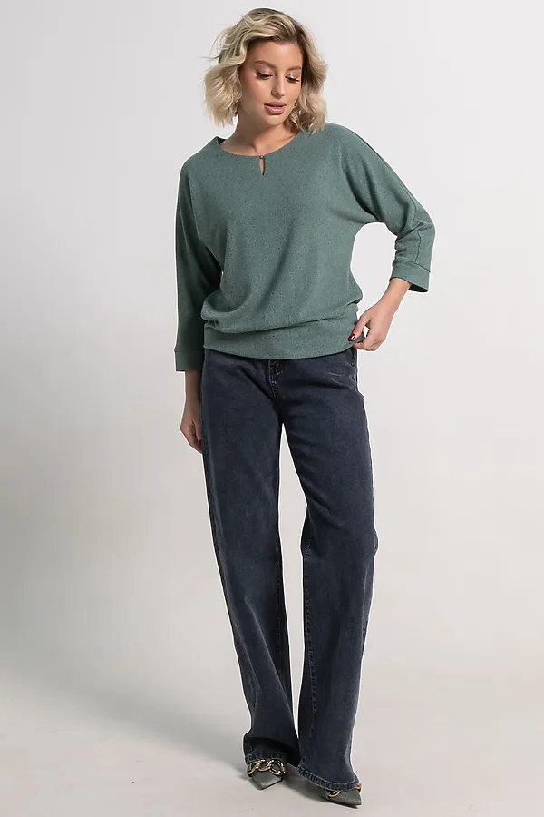 Джемпер трикотажный Претти LADY TAIGA, зеленый - фото 2