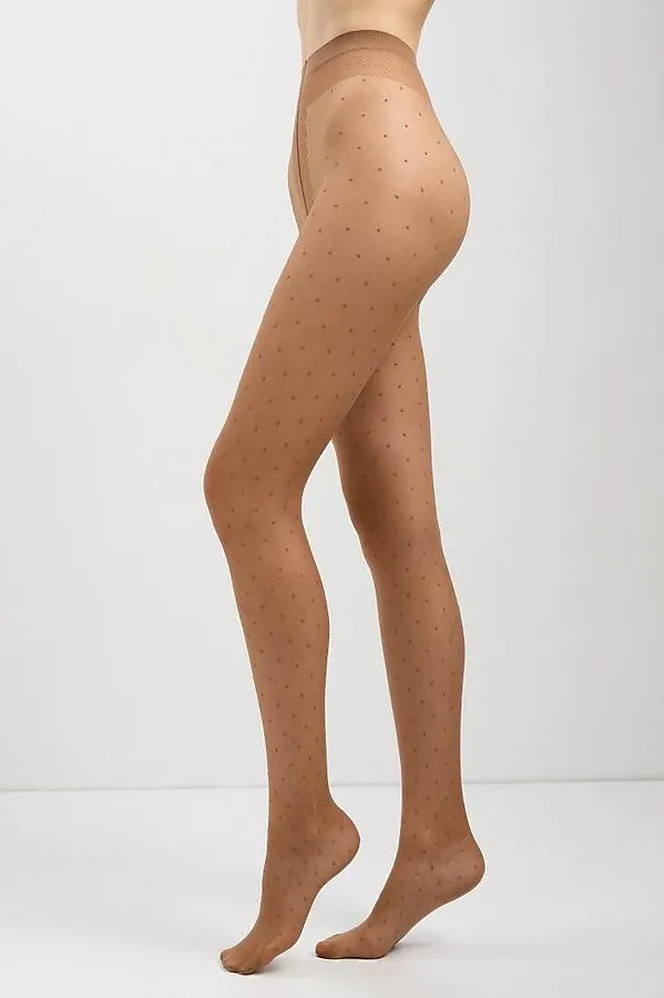 CONTE DOTS Колготки в горошек CONTE ELEGANT, бронза - фото 2