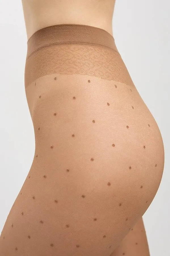 CONTE DOTS Колготки в горошек CONTE ELEGANT, бронза - фото 2