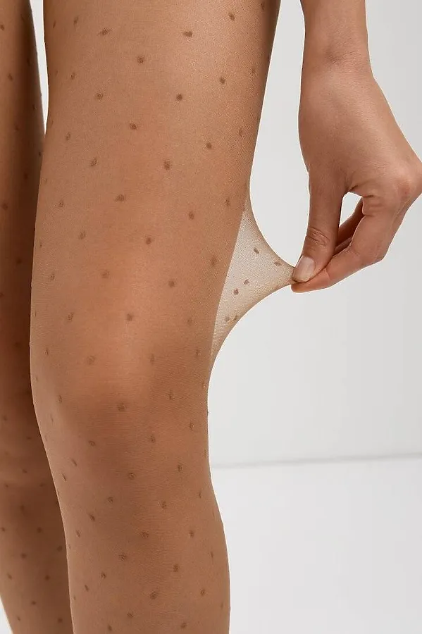 CONTE DOTS Колготки в горошек CONTE ELEGANT, бронза - фото 2