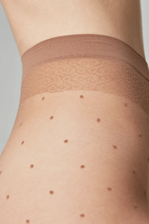 CONTE DOTS Колготки в горошек CONTE ELEGANT, бронза - фото 2