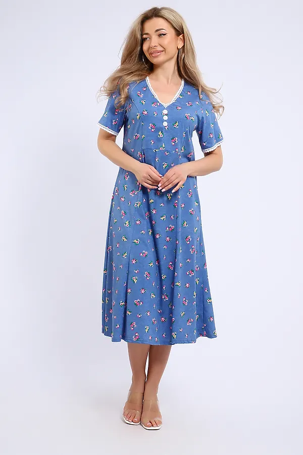 Платье 057 НАТАЛИ, голубой - фото 2