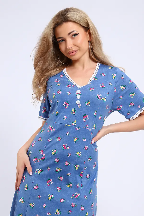 Платье 057 НАТАЛИ, голубой - фото 2