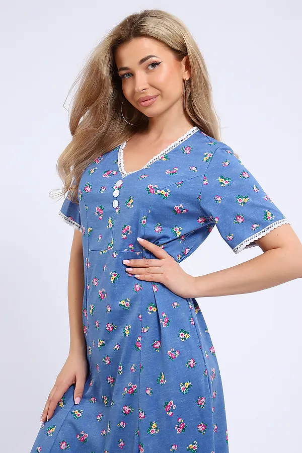 Платье 057 НАТАЛИ, голубой - фото 2