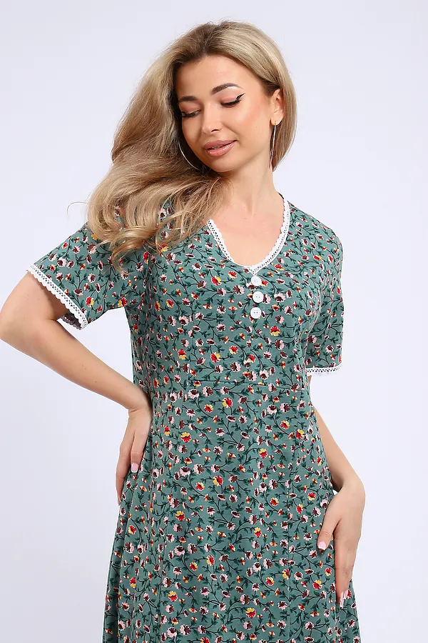Платье 057 НАТАЛИ, зеленый - фото 2