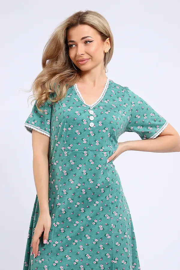 Платье 057 НАТАЛИ, ментол - фото 2