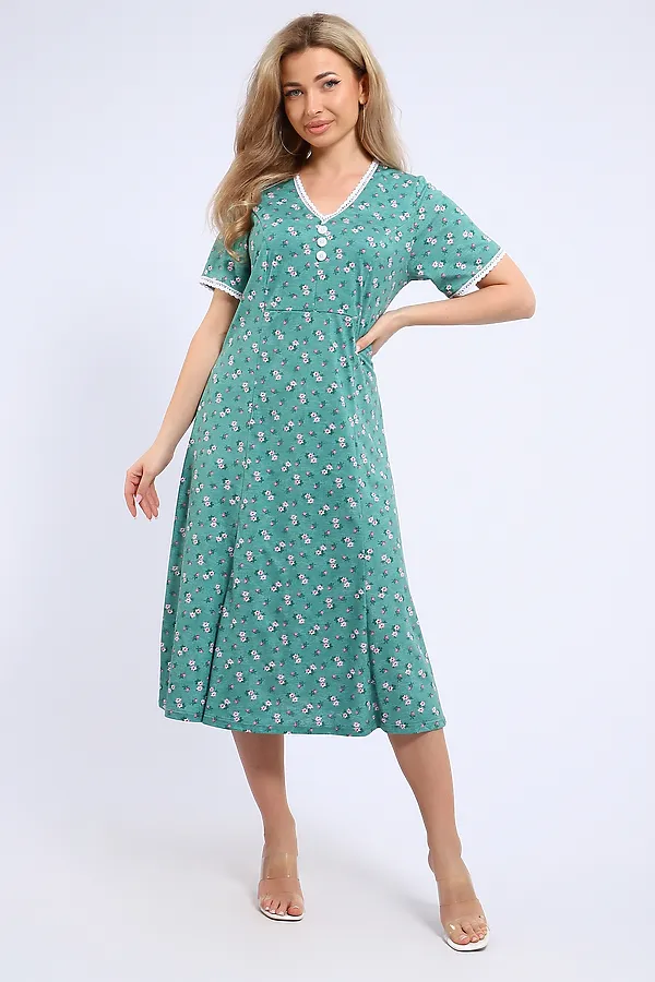 Платье 057 НАТАЛИ, ментол - фото 2