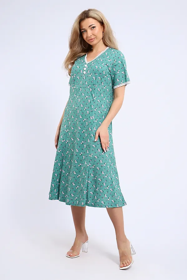 Платье 057 НАТАЛИ, ментол - фото 2