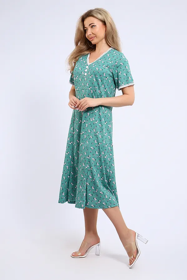 Платье 057 НАТАЛИ, ментол - фото 2