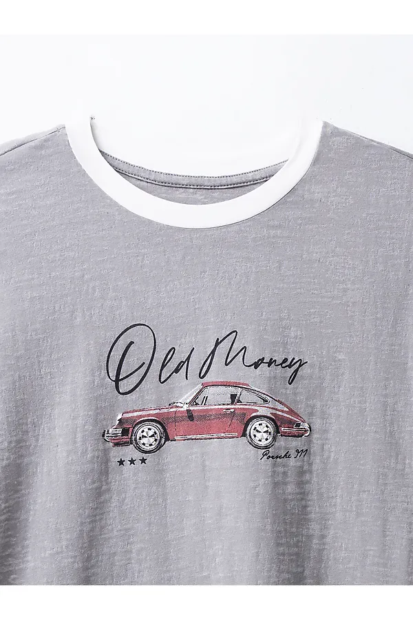 Джемпер женский MARK FORMELLE, серый +печать - фото 2