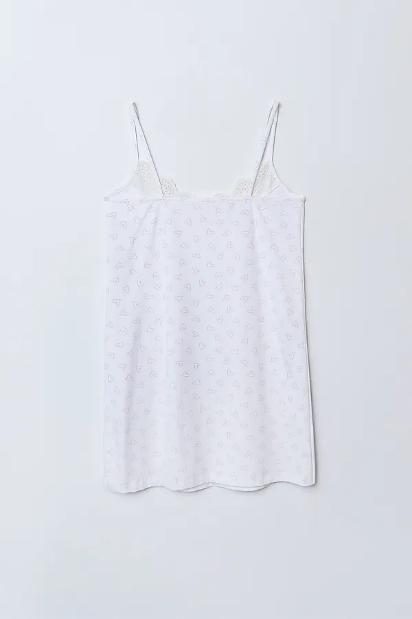 Сорочка ночная женская MARK FORMELLE, сердечки на белом - фото 2