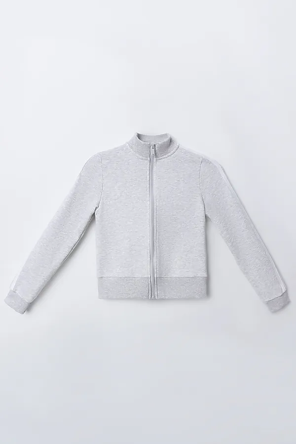 Комплект для девочек (толстовка, брюки) MARK FORMELLE, серый меланж 4306-а - фото 2