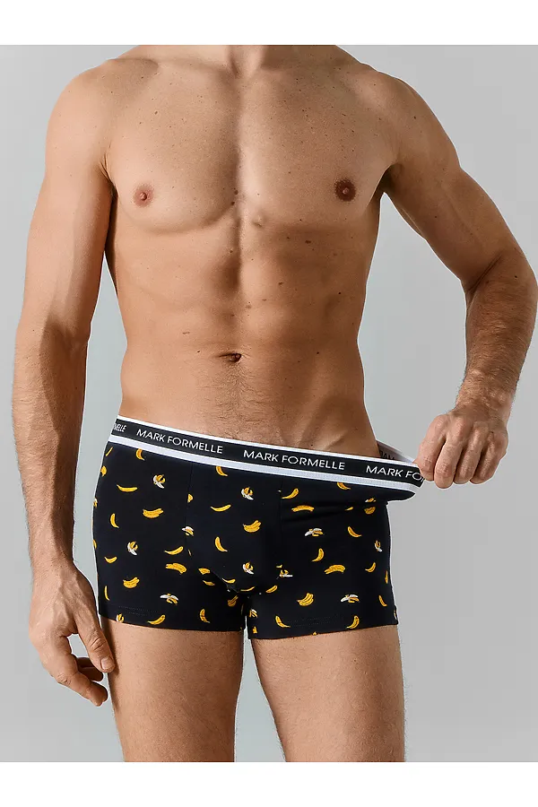 Трусы мужские MARK FORMELLE, бананы на черном 1 - фото 2