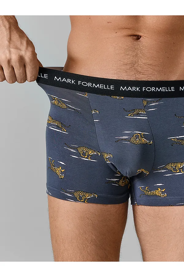Трусы мужские MARK FORMELLE, тигры на графите - фото 2