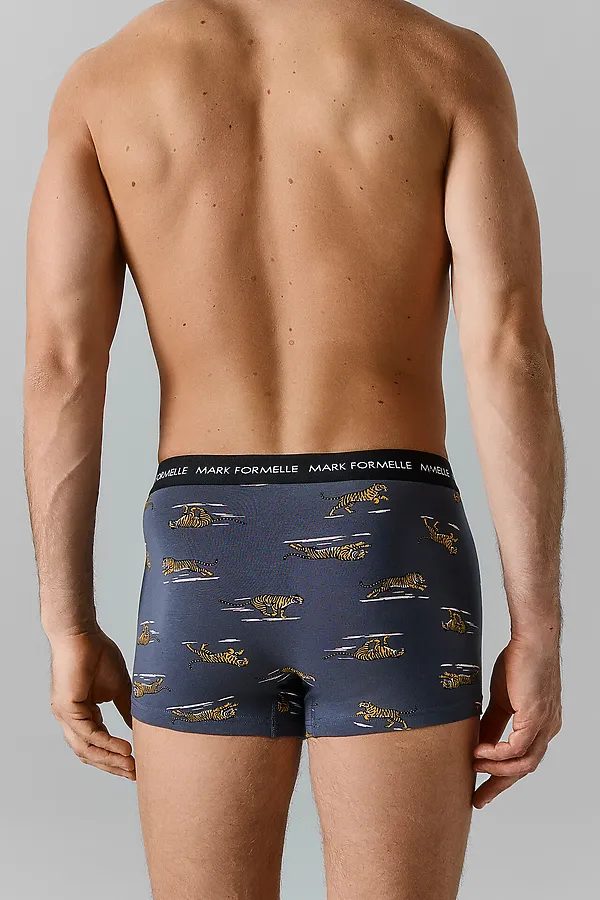Трусы мужские MARK FORMELLE, тигры на графите - фото 2