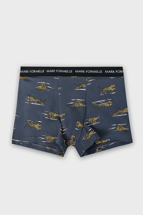 Трусы мужские MARK FORMELLE, тигры на графите - фото 2