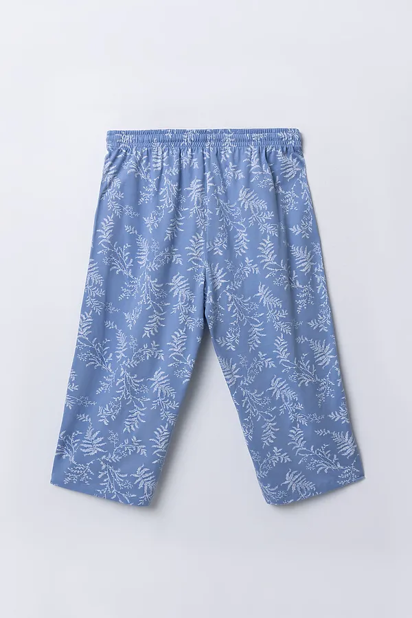 Бриджи женские MARK FORMELLE, веточки на св.синем - фото 2