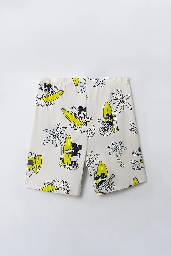 Комплект для мальчиков (футболка, шорты) MARK FORMELLE, дикий лайм +пляжные мышата на молоке - фото 2