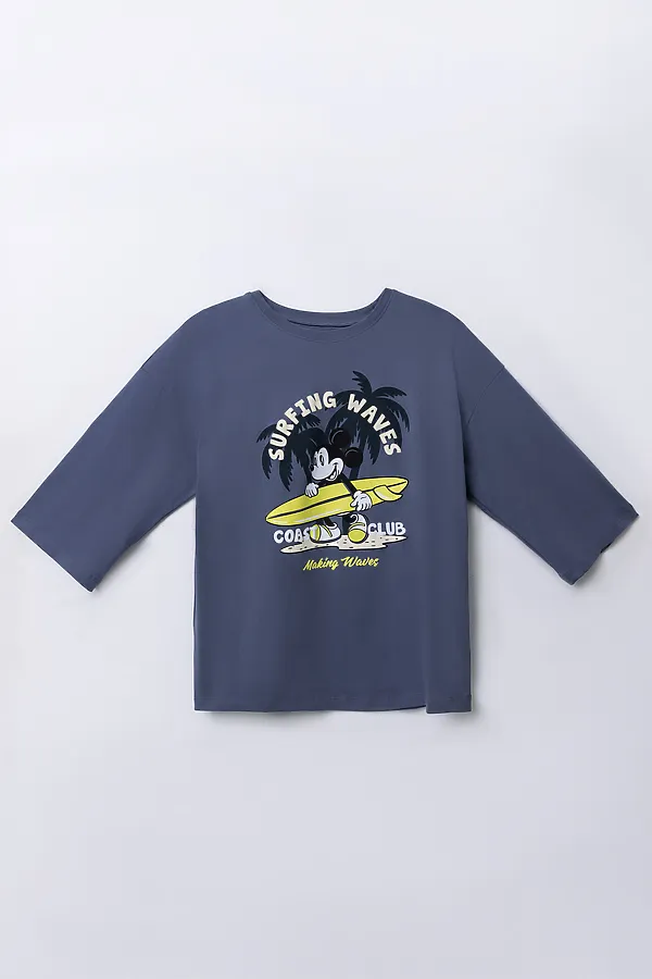 Комплект для мальчиков (джемпер, шорты) MARK FORMELLE, темное небо +печать - фото 2