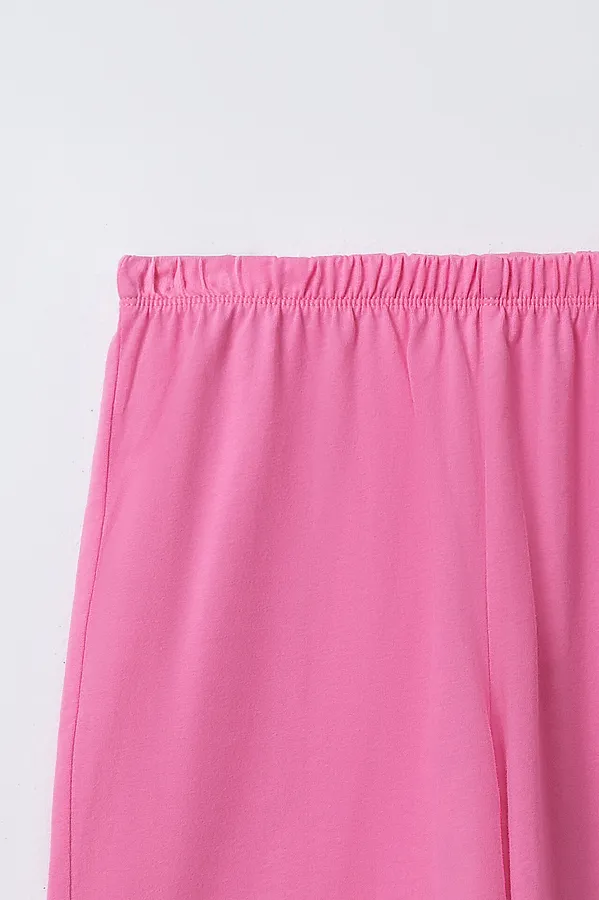 Комплект для девочек (футболка, шорты) MARK FORMELLE, белый +розовое саше +печать - фото 2