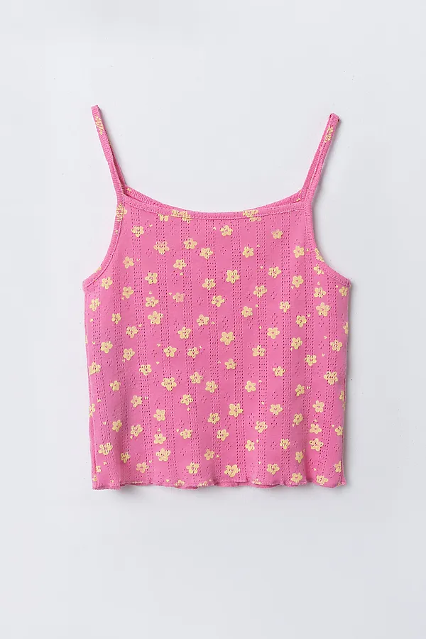 Комплект для девочек (топ, шорты) MARK FORMELLE, цветочки на розовом - фото 2