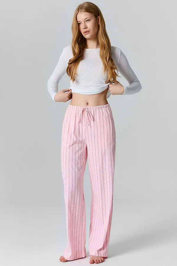Брюки MARK FORMELLE, полоска на розовом - фото 2