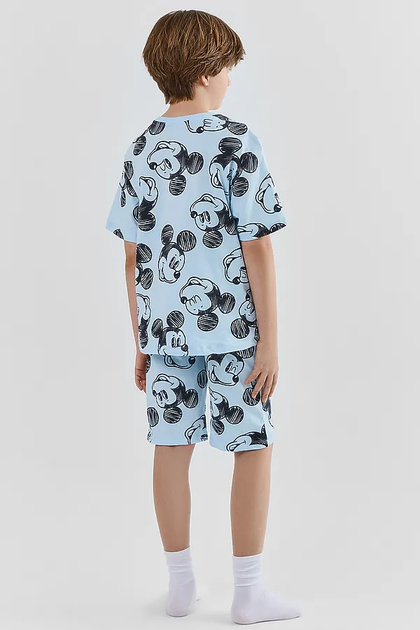 Комплект для мальчиков (джемпер, шорты) MARK FORMELLE, мышата на голубом небе - фото 2