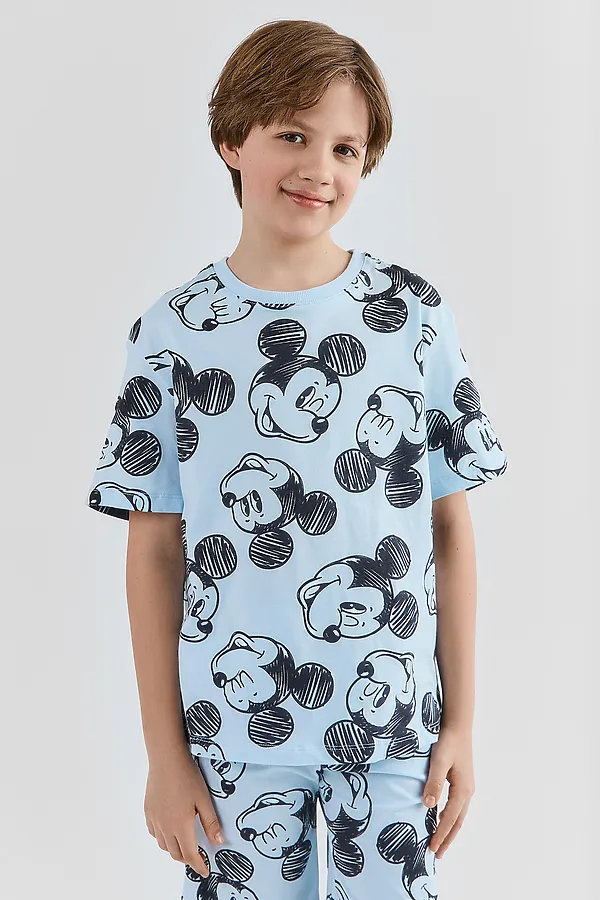 Комплект для мальчиков (джемпер, шорты) MARK FORMELLE, мышата на голубом небе - фото 2