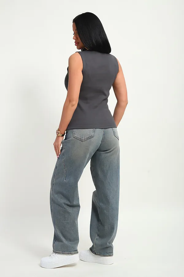 Майка 19137 НАТАЛИ, серый - фото 2