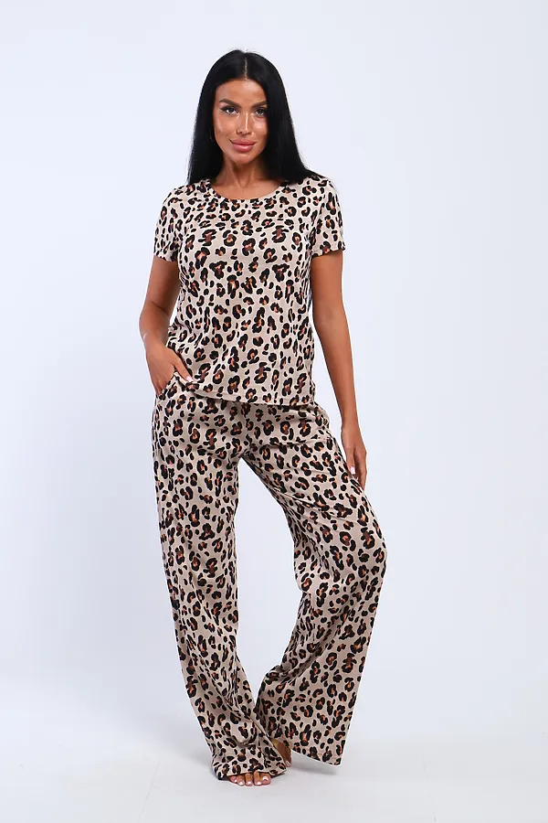 Костюм с брюками 74727 НАТАЛИ, леопардовый - фото 2