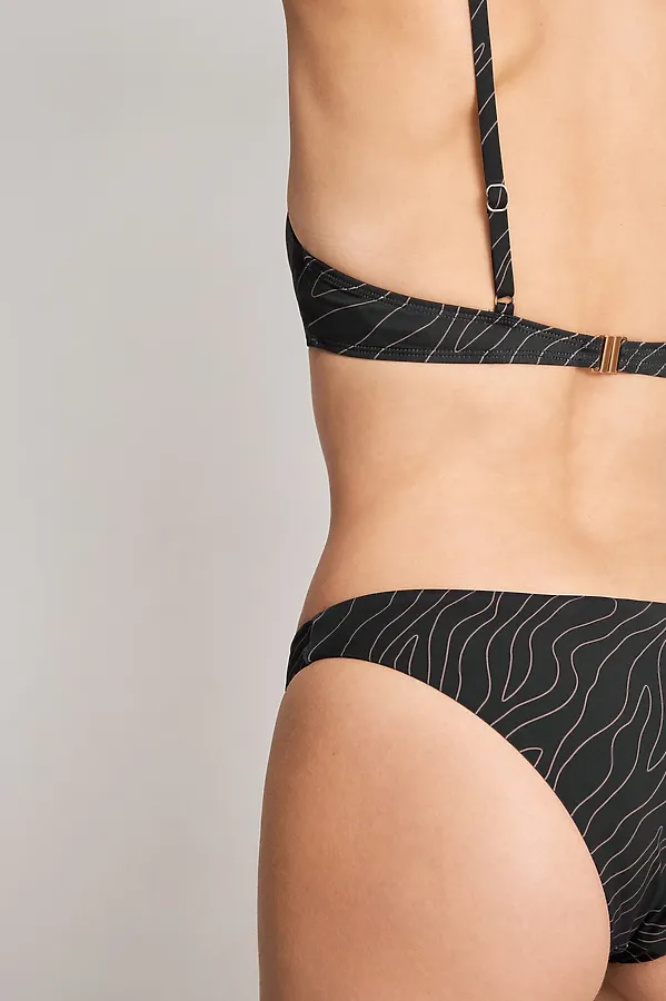 Бюстгальтер купальный INFINITY, черно-медный принт - фото 2