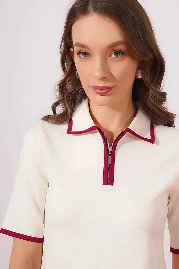 Вязанный джемпер CLEVER, молочный - фото 2