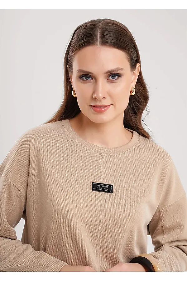 Джемпер CLEVER, бежевый/св.коричневый - фото 2