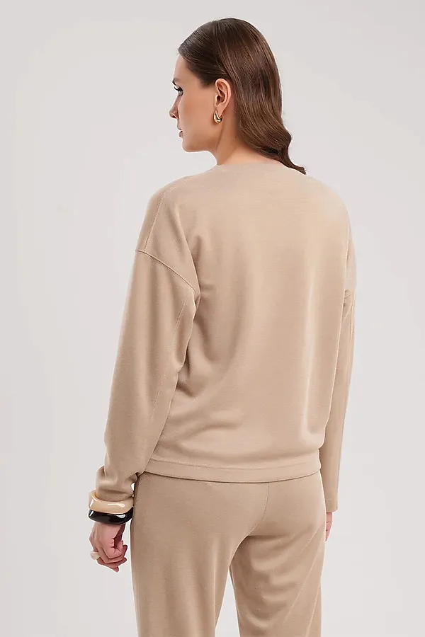 Джемпер CLEVER, бежевый/св.коричневый - фото 2