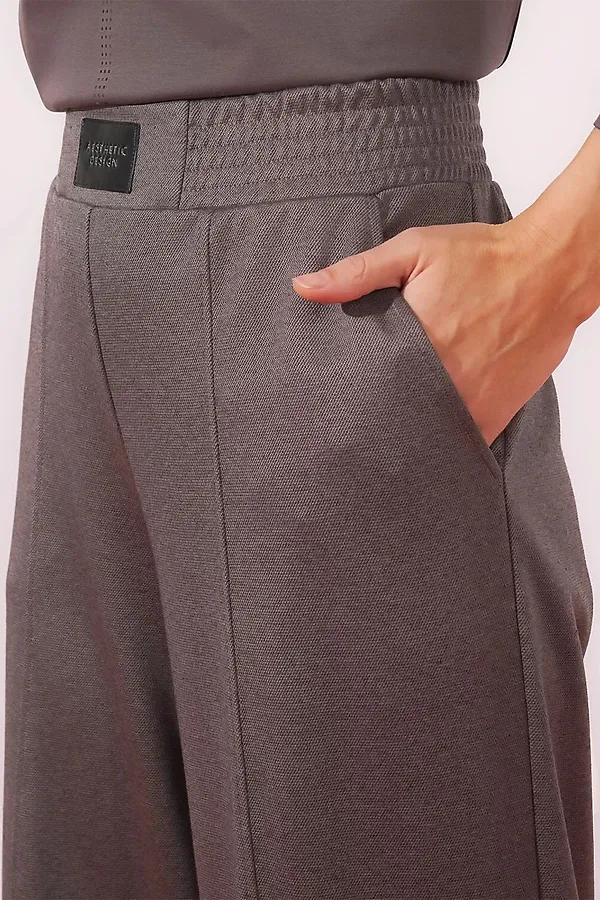 Брюки CLEVER, кофейный/т.серый - фото 2